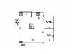 216 Jackson St, Newton MA 02459-2540 floor plan