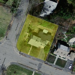 31 Puritan Rd, Newton MA 02461-1021 aerial view