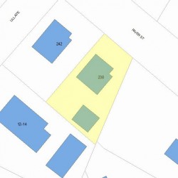 238 River St, Newton MA  02465-1432 plot plan