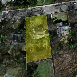 37 Sheffield Rd, Newton MA  02460-2120 aerial view