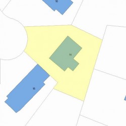 14 Lorraine Cir, Newton MA  02468-1466 plot plan