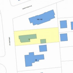 76 Harvard St, Newton MA 02460-2232 plot plan