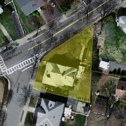 2 Rowe St, Newton MA 02466-1508 aerial view