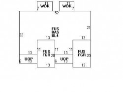 37 Johnson Pl, Newton MA  02466-1712 floor plan