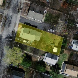 16 Williams St, Newton MA  02464-1329 aerial view