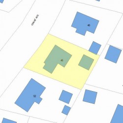 46 Grant Ave, Newton MA  02459-1309 plot plan