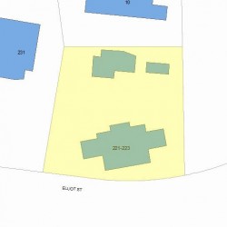 221 Elliot St, Newton MA 02464-1231 plot plan