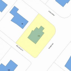 134 Spiers Rd, Newton MA  02459-3700 plot plan