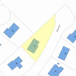 50 Grace Rd, Newton MA  02459-3426 plot plan