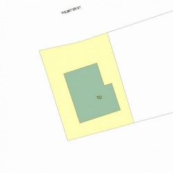 182 Webster St, Newton MA  02465-1848 plot plan