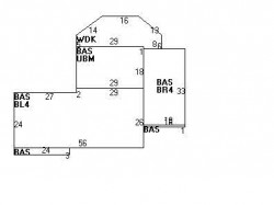 315 Dedham St, Newton MA  02459-2901 floor plan