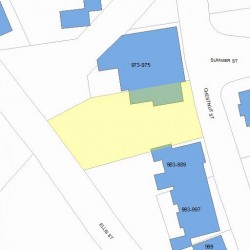 981 Chestnut St, Newton MA  02464-1101 plot plan