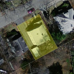 20 Oak Ter, Newton MA 02461-1409 aerial view