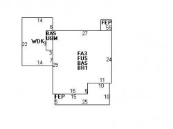 239 Webster St, Newton MA 02465-1851 floor plan