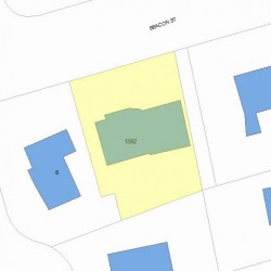 1392 Beacon St, Newton MA 02468-1603 plot plan
