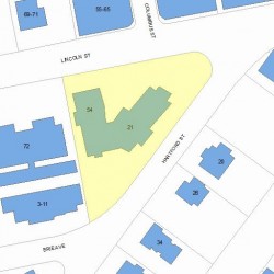 54 Lincoln St, Newton MA 02461-1547 plot plan