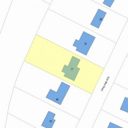 37 Oakland Ave, Newton MA 02466-1704 plot plan
