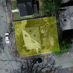 43 Pennsylvania Ave, Newton MA 02464-1342 aerial view