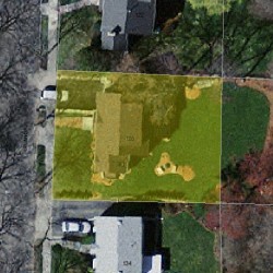 128 Upland Ave, Newton MA 02461-2145 aerial view