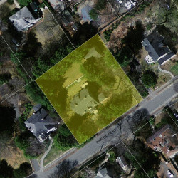 175 Pine Ridge Rd, Newton MA 02468-1510 aerial view