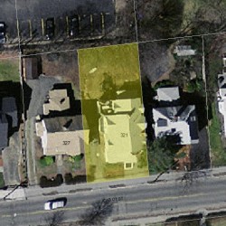 321 Cabot St, Newton MA  02460-2255 aerial view