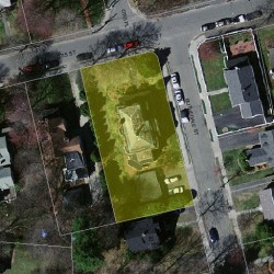 76 Otis St, Newton MA  02460-1827 aerial view