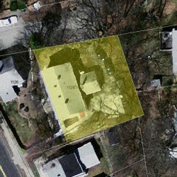 1128 Chestnut St, Newton MA 02464-1309 aerial view