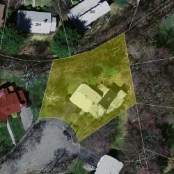 36 Cannon St, Newton MA 02461-2115 aerial view