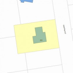 855 Chestnut St, Newton MA 02468-2327 plot plan