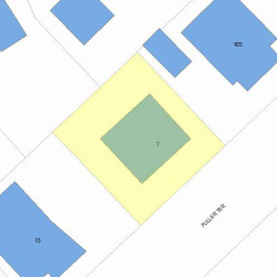 7 Fuller Ter, Newton MA 02465-1210 plot plan