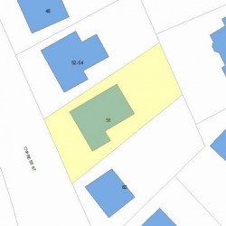 56 Cypress St, Newton MA  02459-2204 plot plan
