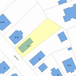 58 Cook St, Newton MA 02458-1336 plot plan