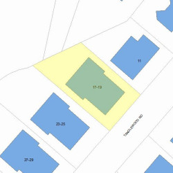17 Tanglewood Rd, Newton MA 02459-2849 plot plan