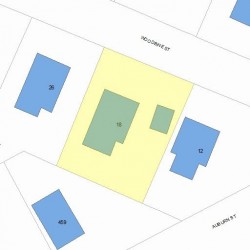 18 Woodbine St, Newton MA 02466-1809 plot plan