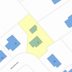 18 Westview Ter, Newton MA  02465-2345 plot plan