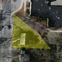 290 Cypress St, Newton MA  02459-2230 aerial view