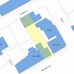 1381 Washington St, Newton MA  02465-2003 plot plan