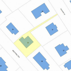 30 Westview Ter, Newton MA  02465-2345 plot plan