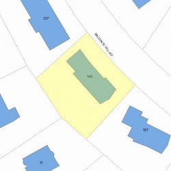 145 Baldpate Hill Rd, Newton MA  02459-2853 plot plan