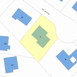33 Sky View Cir, Newton MA 02459-3157 plot plan