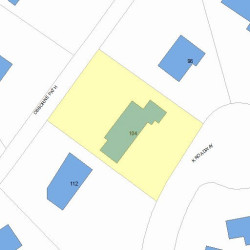 104 Osborne Path, Newton MA  02459-3543 plot plan