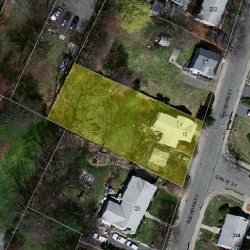 15 Sheridan St, Newton MA 02465-1035 aerial view