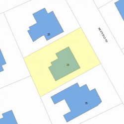 29 Westfield Rd, Newton MA  02465-2535 plot plan