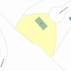 20 Stonewood Dr, Newton MA  02459-2701 plot plan