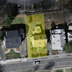 327 Cabot St, Newton MA 02460-2255 aerial view