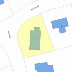 4 Gould Rd, Newton MA 02468-2121 plot plan