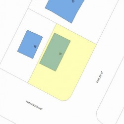 39 Copley St, Newton MA  02458-2204 plot plan