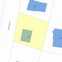 169 Islington Rd, Newton MA 02466-1023 plot plan