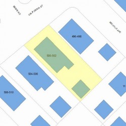 502 California St, Newton MA 02460-1253 plot plan