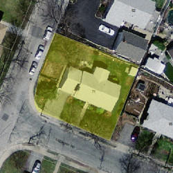 71 Anthony Rd, Newton MA  02460-1144 aerial view